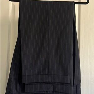 CHAPS NWOT Men's Navy Pinstripe dress pants with cuffs Size 38/34